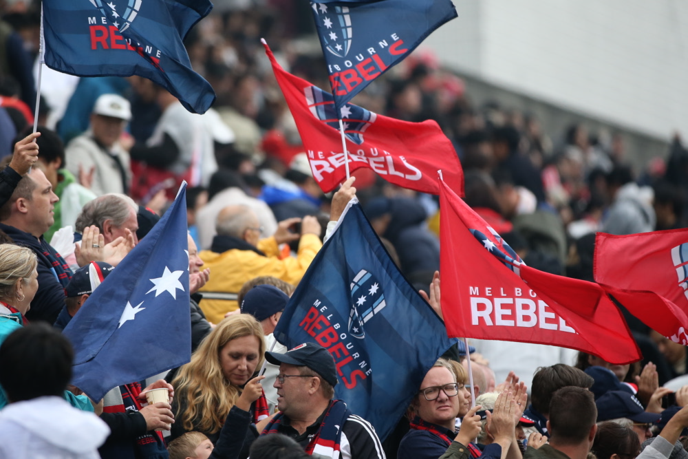 Rebels fans showing their colours: Getty Images