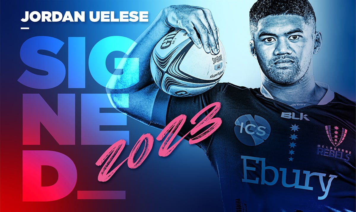 Uelese will now remain a Melbourne Rebel until at least the end of 2023, joining James Tuttle, Carter Gordon, Brad Wilkin, and front-row partner, Cabous Eloff, in re-committing with the Rebels. 