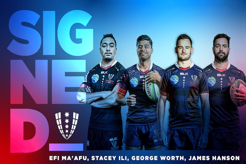 The Melbourne Rebels are thrilled to announce re-signings of James Hanson, Stacey Ili and George Worth, while welcoming back Efi Ma'afu. 